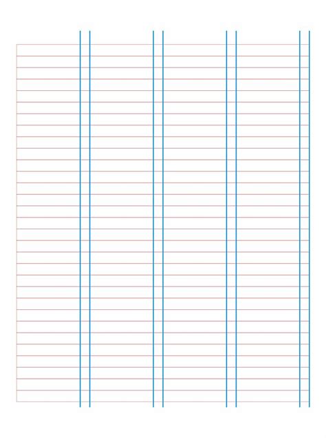 Free Printable Columns And Rows